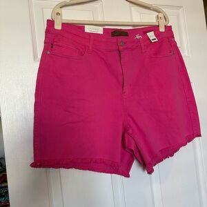 JudyBlue 3x Hot Pink Denim shorts
